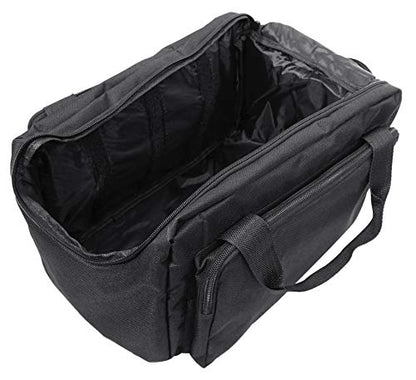 Rockville RLB80 Universal Travel Bag Fits 4x Slim Par Lights+Controller+Cables | Fits Controller, Removable Compartment Dividers, Zippered Front Pocket, Padded Handles, 3 lbs, Carry Case, Thick Padding