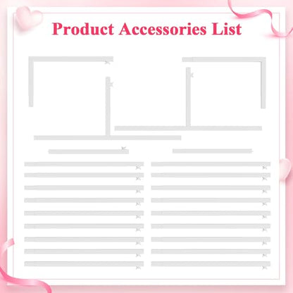 Wokceer Square Wedding Arch Backdrop Stand White Metal Arch 7.2FT x 6.6FT - color: White, size: 7.2FT x 6.6FT