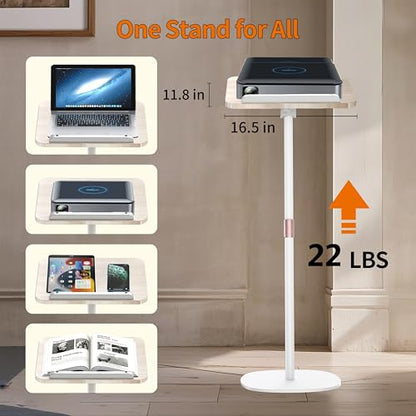 2-in-1 Dual-Use Music Stand & Tabletop Stand, 16.5"–51" Height Adjustable - color: White, size: Non-wheeled