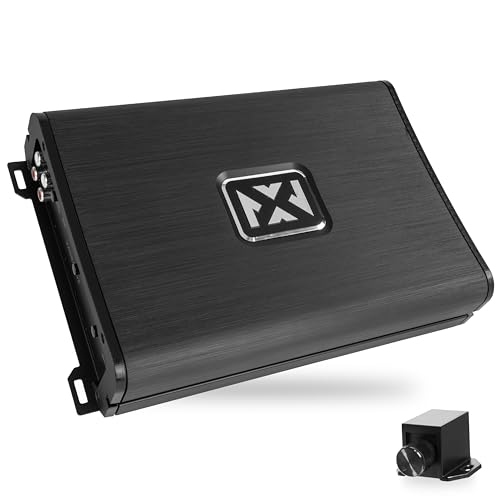 NVX VAD8402 v2 Model 2-Channel Class D Amplifier 1680W Peak, 840W RMS | 2/4-ohm Stable, High/Low Pass X-Over, Bass Boost, for Car/Truck/Marine/UTV/Motorcycle - style: 840W 2-Channel