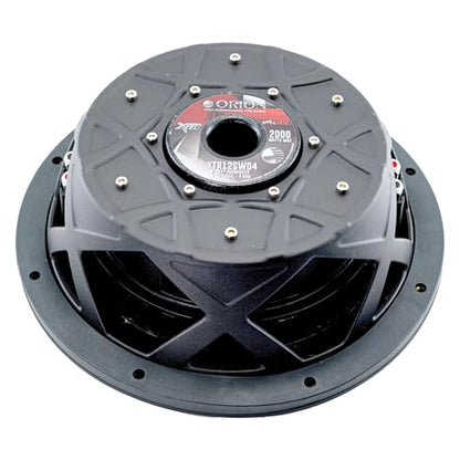 ORION XTR12SWD4 XTR Series 12" Shallow Subwoofer, 2000W, Dual 4 Ohm | 2000W Max, 500W RMS, Dual 2" Voice Coil, UV-Coated Cone, NBR Surround, Slim Design, Car Audio - style: 12" - DUAL 4 OHM