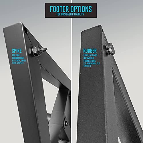AxcessAbles Studio Monitor Speaker Stands Pair. 80lb Capacity per Stand. Adjustable Height 26" - 42". Metal Constructed Stands Ideal for Surround Sound, Bookshelf and Monitoring Speakers