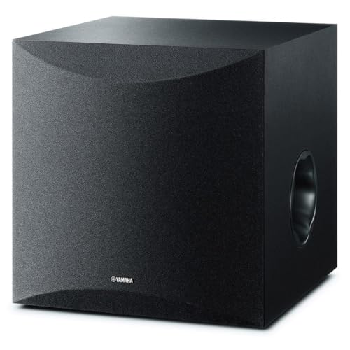Yamaha Audio 10" 100W Powered Subwoofer - Black (NS-SW100BL) | 10-inch 100W powered subwoofer with Twisted Flare Port and Advanced YST II for movies, music and home theater