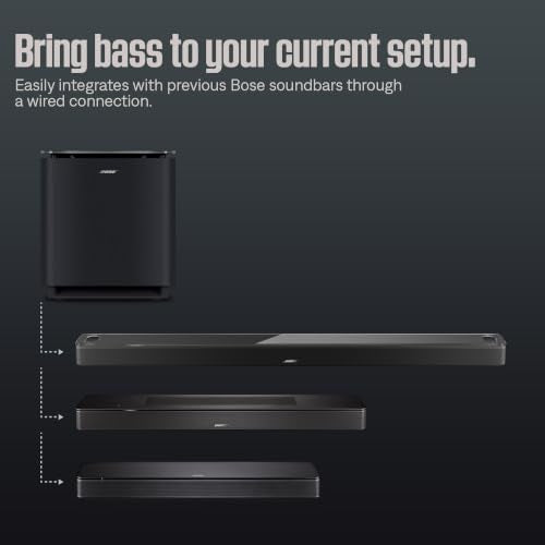 Bose New Lifestyle Ultra Subwoofer, Wireless Home Subwoofer, Perfect for Home Theater Systems, Easy Setup, Deep Bass, White Smoke | Home theater audio with 12-inch driver, line cable and manufacturer warranty - color: White