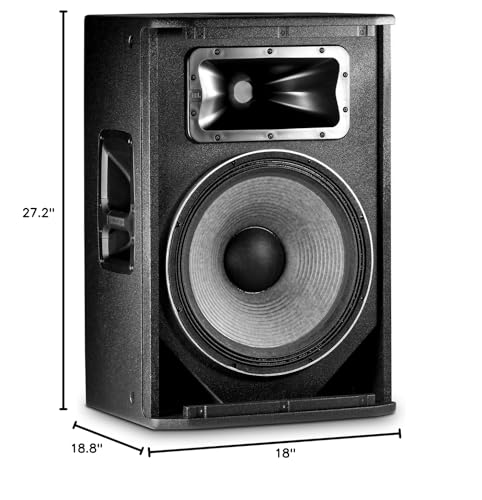 JBL Professional SRX815P Portable, 2-Way Bass Reflex, Self-Powered Speaker System, 15-Inch Woofer, 2000 Watt, Powered DJ Speakers, Active Mobile DJ, Amplified PA System, Musicians. Black - size: 15-Inch Two-way Speaker, style: Powered