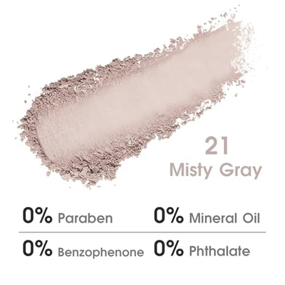 UCANBE Misty Mauve Single Eyeshadow Palette, Neutral Matte Mini Eye Shadow Powder, Highly Pigmented Professional Long-Lasting Waterproof Makeup Pallet - color: 21 Misty Mauve Gray