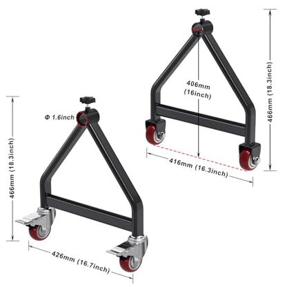 Wire Spool Rack for up to 28" Spools, Black - color: Black