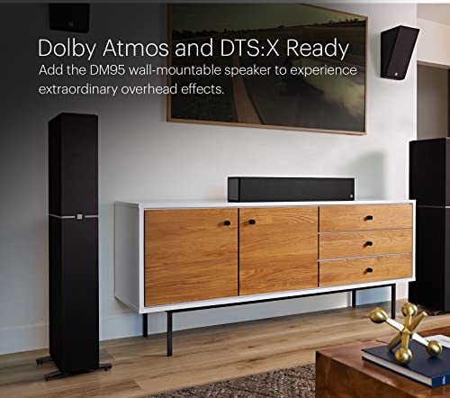 Definitive Technology Dymension DM60 Mid-Size Tower Speaker, Adjustable Bipolar Arrays, 4 BDSS Mid/Bass Woofers & Tweeter, 3XR Architecture with 8" Dual Radiators, Dolby Atmos/DTS:X Ready, Black - size: Single, style: DM60