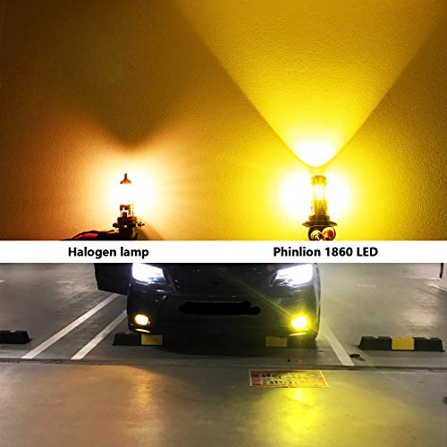 PSX24W 2504 LED Bulb Fog Lights, 3000K Amber Yellow, 2 Pack | 3800LM Super Bright, CSP 12276 Fog Bulb Replacement, Daytime Running Light, for Car Truck SUV - color: Golden Yellow