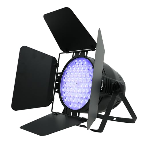 Betopper 54 * 4W Stage Light with Barn Doors,RGBW High CRI DJ Light-1 Pack