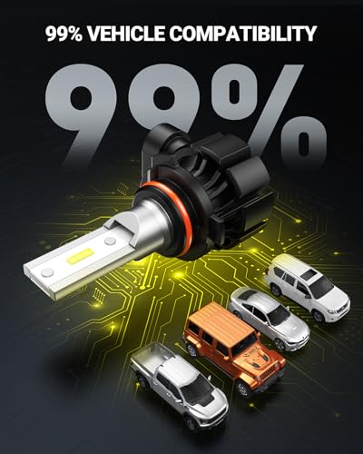 SEALIGHT 9006 LED Fog Light Bulbs Yellow, 18,000LM 3000K Yellow 9006 HB4 LED Fog Lights, High Heat Dissipation 9006 Led Bulb Yellow Replacement for Car, Trucks, Tire Light Assemblies (Pack of 2) - color: Yellow, size: 9006/Hb4