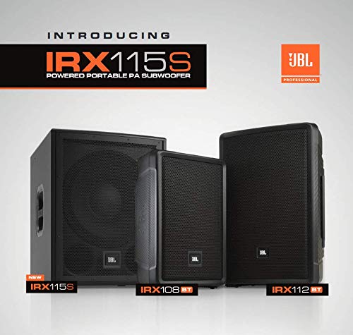 JBL Professional IRX115S Powered Compact Subwoofer, Wired Electric,15-Inch, Black - size: 15", style: Subwoofers