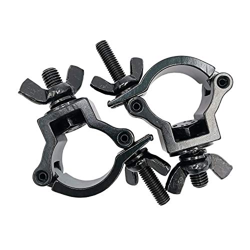 DJ Lighting Clamps 1-1/4" to 1-3/8" Stage Light Mount Truss Hook 2 Pcs