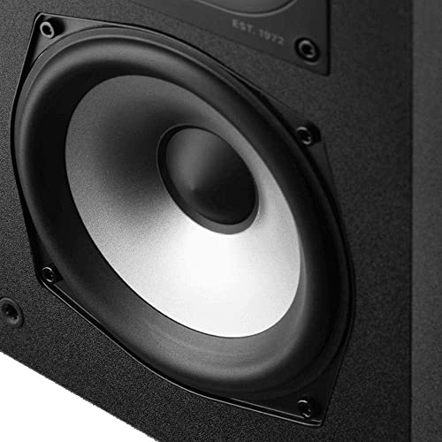 Polk Monitor XT15 Pair of Bookshelf or Surround Sound Speakers - Hi-Res Audio Certified, Dolby Atmos & DTS:X Compatible, 1" Terylene Tweeter & 5.25" Dynamically Balanced Woofer (Pair, Midnight Black) - style: Surround Speakers w/ 5.25" Woofer - Pair (XT15