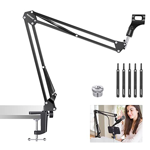 NEEWER Microphone Arm Stand, Suspension Boom Scissor Mic Arm Stand - style: NW-35
