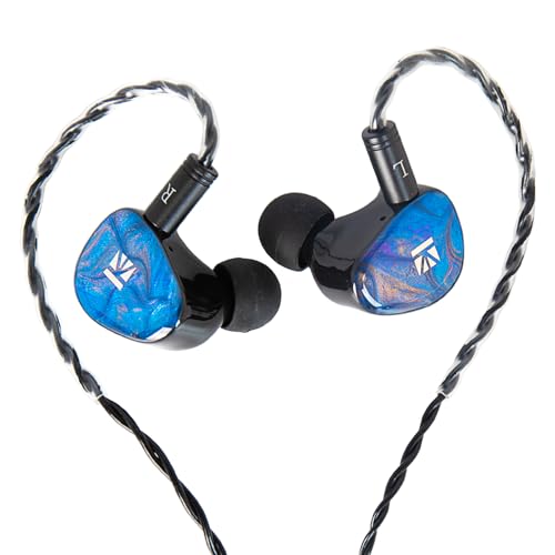 KBEAR KB02 in Ear Monitor Headphones Wired Earbuds HiFi IEM with 2PIN IEM Cable in Ears Earphones Gaming Earphones for Musicians Singers Audiophiles Guitarist