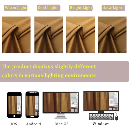 Timeper Gold Brown Velvet Curtains W62 x L84 inches 2 Panels, Light Blocking Curtains for Bedroom Living Room Thermal Insulated Luxury Super Soft Window Drapes,Back Tab & Rod Pocket - color: Gold Brown, size: 62"W x 84"L (Pack of 2)