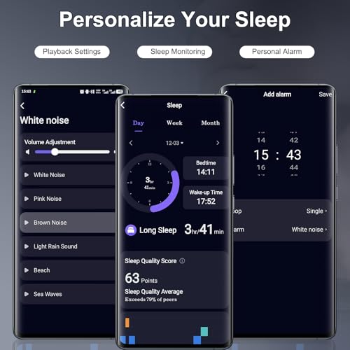 Sleep Earbuds Bluetooth 6.0 in Ear, Sleep Headphones with Sleep Monitor APP, 2026 Mini Sleep Ear Buds with Small Earplugs for Side Sleepers, 48H Playtime Sleep Earphones with Sleep Mode Deep Blue