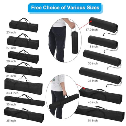 PATIKIL 35 Inch Tripod Monopod Case Bag, Nylon Folding Camping Chair Storage Replacement Bag Tripod Carrying Case with Shoulder Strap for Outdoor Travel Camping, Black - size: 35 x 3.5 x 3.5 inch