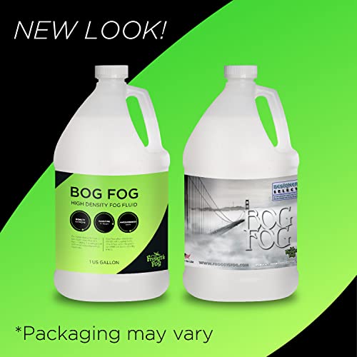 Froggy's Fog Bog Fog Juice, High-Density, Long-Lasting Fog Fluid for Water-Based Fog Machines, Perfect for Professional and Home Haunters, Theme Parks, and Lighting Designers, 1 Gallon - size: Gallon