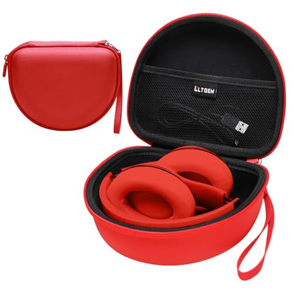 Case for Beats Studio Pro/Solo 4/Studio3/Solo3 Wireless Headphone Red | Hard Carrying Travel Case for Beats Studio Pro/Solo 4/Studio3/Solo3 Wireless Headphone - color: Red