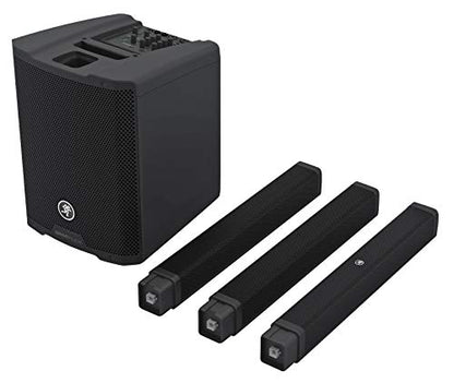 Audiosavings Bundle:(1) Mackie SRM-Flex 1300w Portable Line Array DJ Speaker PA System w/Sub+Carry Bag Bundle with (1) Rockville GigMate DJ/Musician Aluminum Trolley Transport Hand Truck (Items 2)