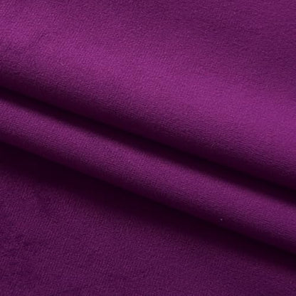Purple Velvet Curtain Set- Curtains with Bows for Living Room/Bedroom W52 x L84-inch, 2 Panels - color: Purple, size: 52"W x 84"L (Pack of 2)