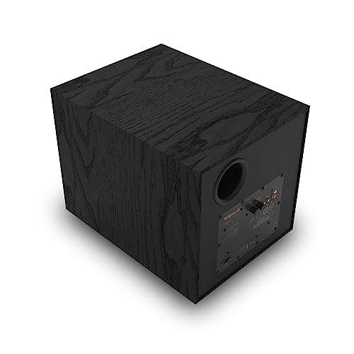 Klipsch Reference R-101SW 10” Front-Firing Subwoofer with All-new Spun-Copper 10” woofers and an All-Digital Amplifier for Premium Home Theater Sound in Black | Home theater audio with 10 inch driver, 300W peak power and active amplification - size: 10” W