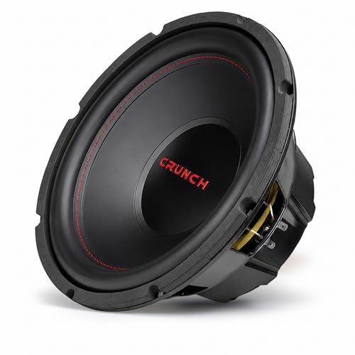 Crunch CRW12D4 12-Inch Car Audio Subwoofer, 800 Watts, 4-Ohm Impedance, Dual Voice Coil
