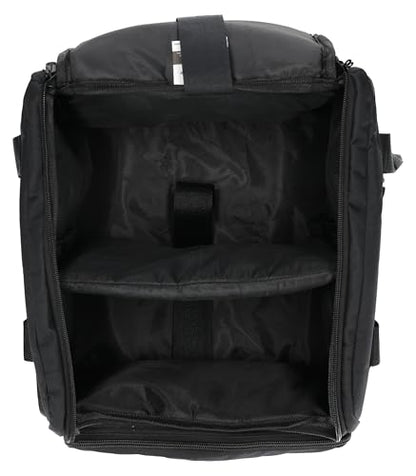 Rockville RLB40 Padded Travel Bag for (2) Chauvet or American DJ Effect Lights | 10mm Padding, 13" x 13" x 6.8" Per Compartment, Removable Divider, Accessory Pocket, Shoulder Strap, Fits 1 or 2 Fixtures