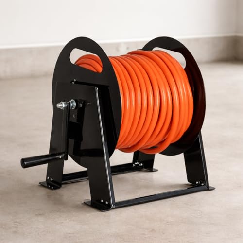 Iron Forge Cable RV Power Cord Reel, Holds 50 Ft - 50 Amp - color: Black