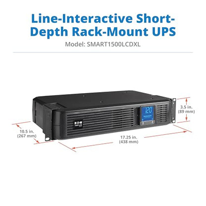 Eaton Tripp Lite SMART1500LCDXL 1500VA 2U Rack Mount UPS Extended Run 900W - size: 1500VA / Expandable, style: Rack Mount