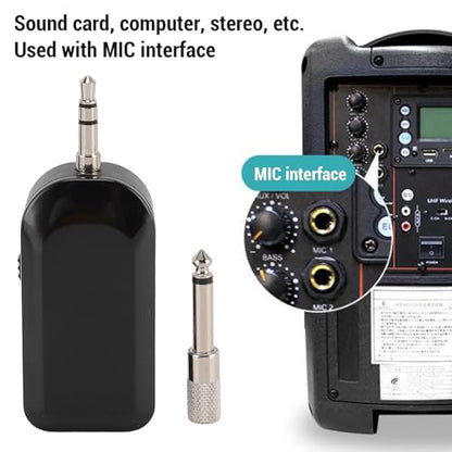 Tangxi 2.4G Wireless Instrument Microphone,360° Rotation Clip on Instrument Microphones Pickup System, Full Directional Condenser Mic for Saxophone Guitar Violin Cello Accordion