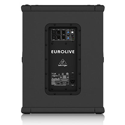 Behringer EUROLIVE B1500XP High-Performance Active 3000 Watt PA Subwoofer with 15" Turbosound Speaker and Built-In Stereo Crossover