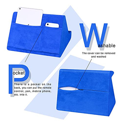 BZVV Tablet Pillow Stand with Pocket,Adjustable 3 Viewing Angle,Lazy Holder for Bed Sofa,Compatible with iPads Tablets eReaders Smartphones Books Magazines - color: Blue