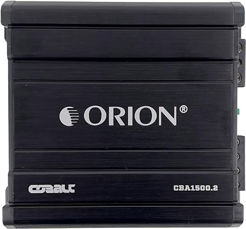 Orion Cobalt 2 Channel Amplifier - 750W RMS, 1500W Max, Class A/B, 2 Ohm Stable, Bass Boost, MOSFET, Car Audio Subwoofer Amp | 375W RMS, Adjustable Low/High Pass, Bass Boost, High Output Amplifier, 2/4 Ohm Stable, MOSFET Power