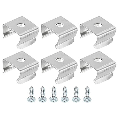 MECCANIXITY Rope Light Mounting Clips, Wall 50 Pack Wall Channel 50 Pack | Wall Channel Mounting Holder Accessories Waterproof LED Strip, Stainless Steel - size: 9.5mm to 12mm
