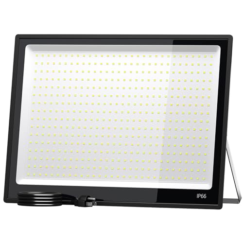 XXBSAZ 400W LED Flood Lights Outdoor 40000LM 6500K Daylight, AC85–277V, High-Power Commercial Work Lights IP66 Waterproof, Stadium Security Lights for Parking Lots Warehouses and Construction