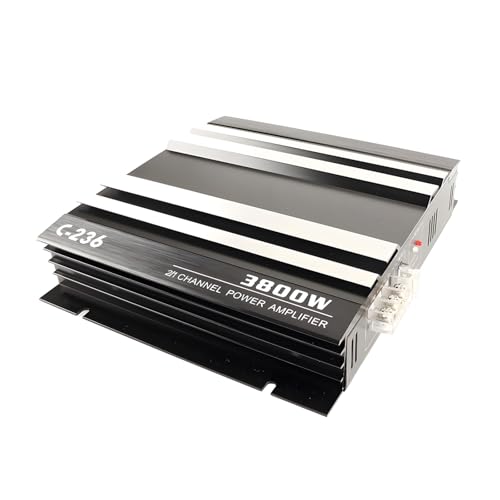 Car Power Amplifier 2-Channel Amplifier Stereo Audio Subwoofer Amp 12V (2 Channel) - style: 2 Channel