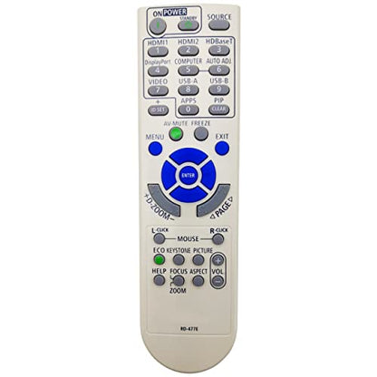 7N901171/ RMT-PJ39 Projector Remote Control Replacement | [INTECHING Make] For use with NEC NP-MC372X, NP-MC382W, NP-ME372W, NP-ME382U, NP-ME402X, NP-P525UL, NP-P525WL, NP-P605UL, NP- - style: 7N901171