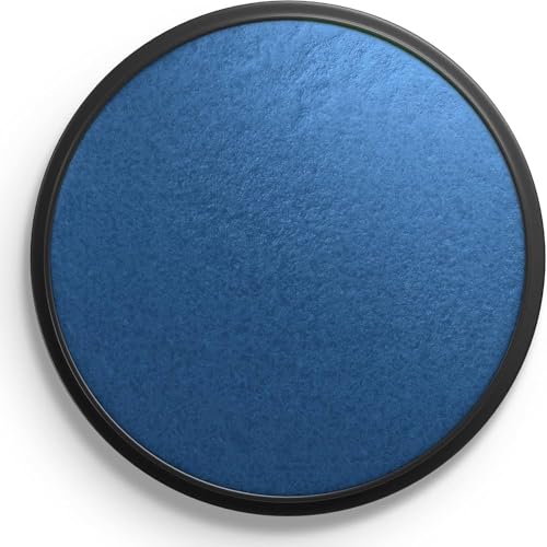 Snazaroo Metallic Face and Body Paint, 18.8g Pot, Electric Blue | Non-Toxic Hypoallergenic, Safe, Washable, Face & Body Paint for Halloween, Cosplay Costumes, Dress Up, Parties and Festivals - color: Electric Blue, style: 18.8g (0.66-oz) Pot
