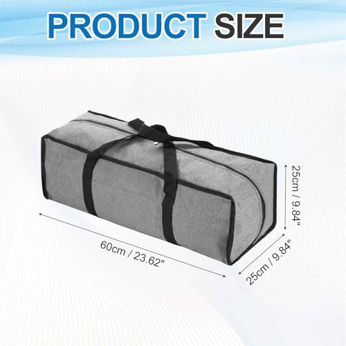 1 Pcs Zippered Tripod Bag, 24 x 10 x 10 Inch Water Resistant Oxford Cloth Outdoor Equipment Storage Bag with Handle for Travel Outdoor Camping Sports Fishing Rod, Grey - size: 24 x 10 x 10 Inch