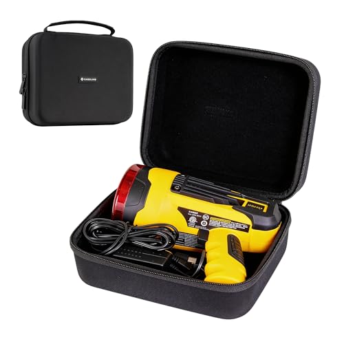 caseling Hard Case - 8.8"x7.3"x4" - for Stanley SL10LEDS LED Spotlight - Protective EVA Case - Hard Shell for Travel and Storage - color: orange, size: 8.8" x 7.3" x 4"
