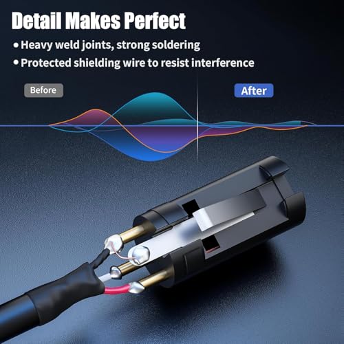 SMALL-EYE XLR Female to Female Mic Cable 5 ft 2-Pack, 3-Pin Balanced | 22AWG OFC Copper, Low Noise Audio, Reliable Connector Fit, Studio and Live Sound - size: F to F -5ft, style: Female to Female