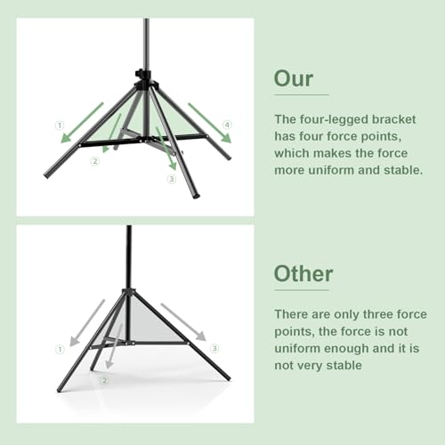 Projector Screen with Stand,DUYIKJ 100 inch Portable Outdoor Indoor Projector Screen Rear Front Projection Screen Lightweight Movie Screen16:9 4K HD with Four-Legged Frame Carry Bag for Home Theater