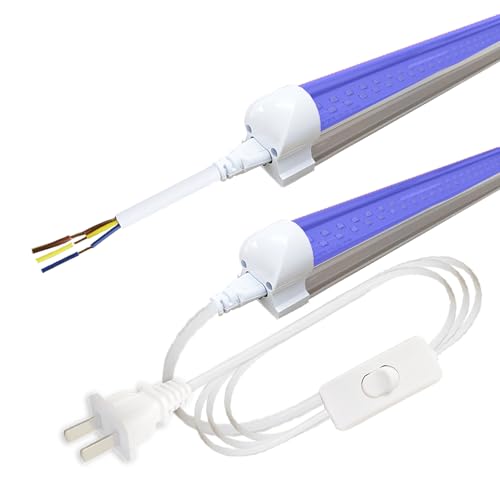 Linkable 4Ft Black Light Bulb 24Pack, LED 40W Integrated T8 Blacklight Bar Fixture, UVA 395NM 400NM for Fluorescent Tapestry Poster Body Paint Glow Party - size: 4FT 24PACK