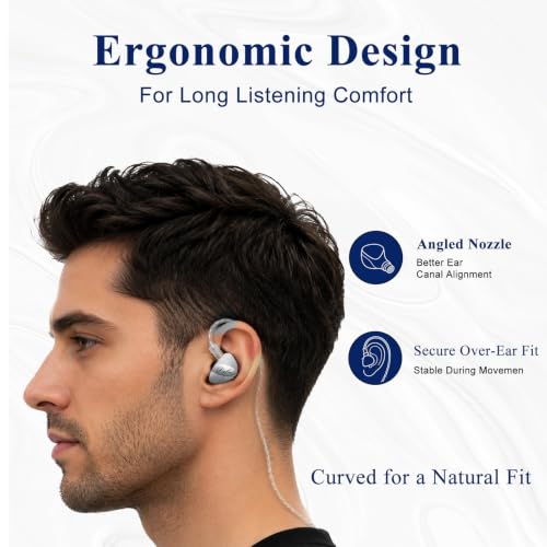 Pula ARC IEM Wired Earbuds, 10mm PET Dynamic Driver In Ear Monitor, 3.5mm | wired in-ear monitors, aluminum faceplate, balanced tuning and clear vocals, detachable 2-pin cable, music, travel, gaming