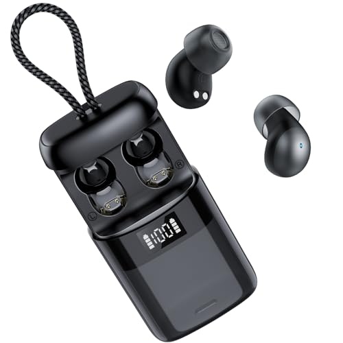 Sleep Earbuds Bluetooth 6.0 in Ear, 2026 New Mini Sleep Headphones with Sleep Monitor and APP, Sleepbuds for Side Sleepers, 48H Playtime Sleep Earphones with Personal Alarm/Small Earplugs, D-Black