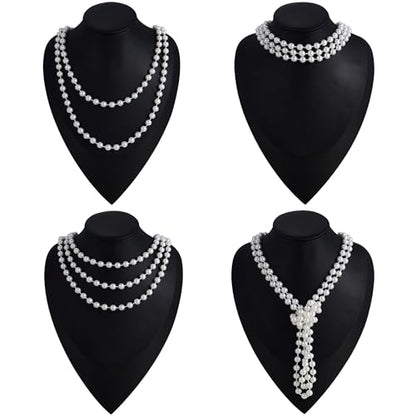 RIOSO 1920s Accessories for Women Flapper Gatsby Roaring 20s Accessories Costume Black - style: Style B