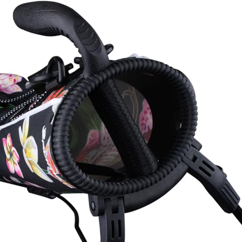 Orlimar Pitch ‘N Putt Lightweight Golf Stand Bag for Men & Women - color: Hibiscus Flowers